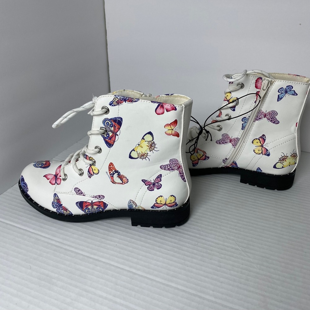 Pop Jemma Butterfly Combat Boots Girls 4 Fairy Cottagecore Whimsical Coquette - Picture 3 of 7